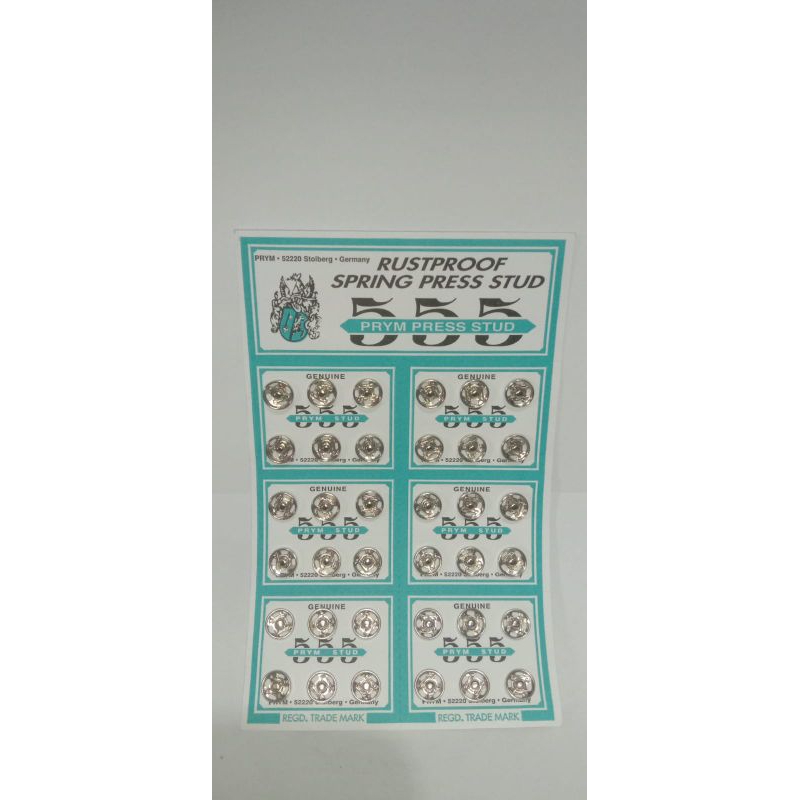 555-KANCING CETET HITAM DAN SILVER