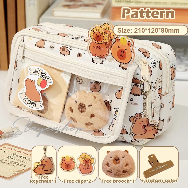 

Tempat alat tulis kotak pensil aesthetic Tas PenaTempat Pencil Tas Pensil kapasitas besar RB9