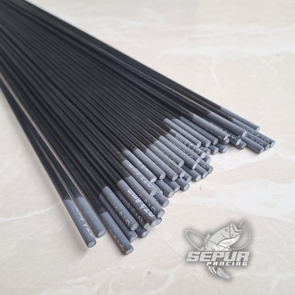 Ujung Tegek Solid Carbon - Ujung Tegek Carbon - Top Section Solid 45cm 60cm