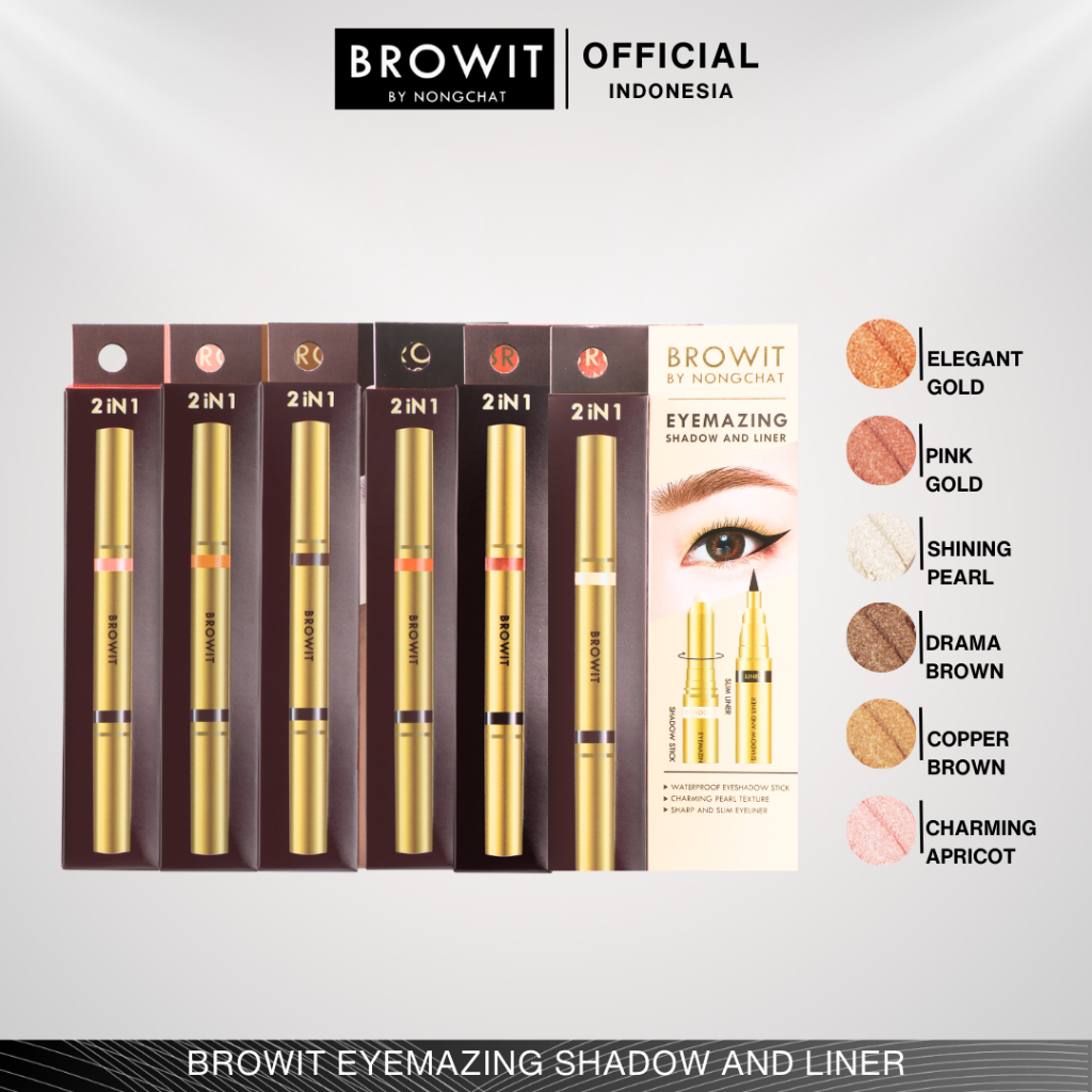 BROWIT BY NONGCHAT Eyemazing Shadow & Liner / Eyeshadow Stick / Eyeshadow Shimmer