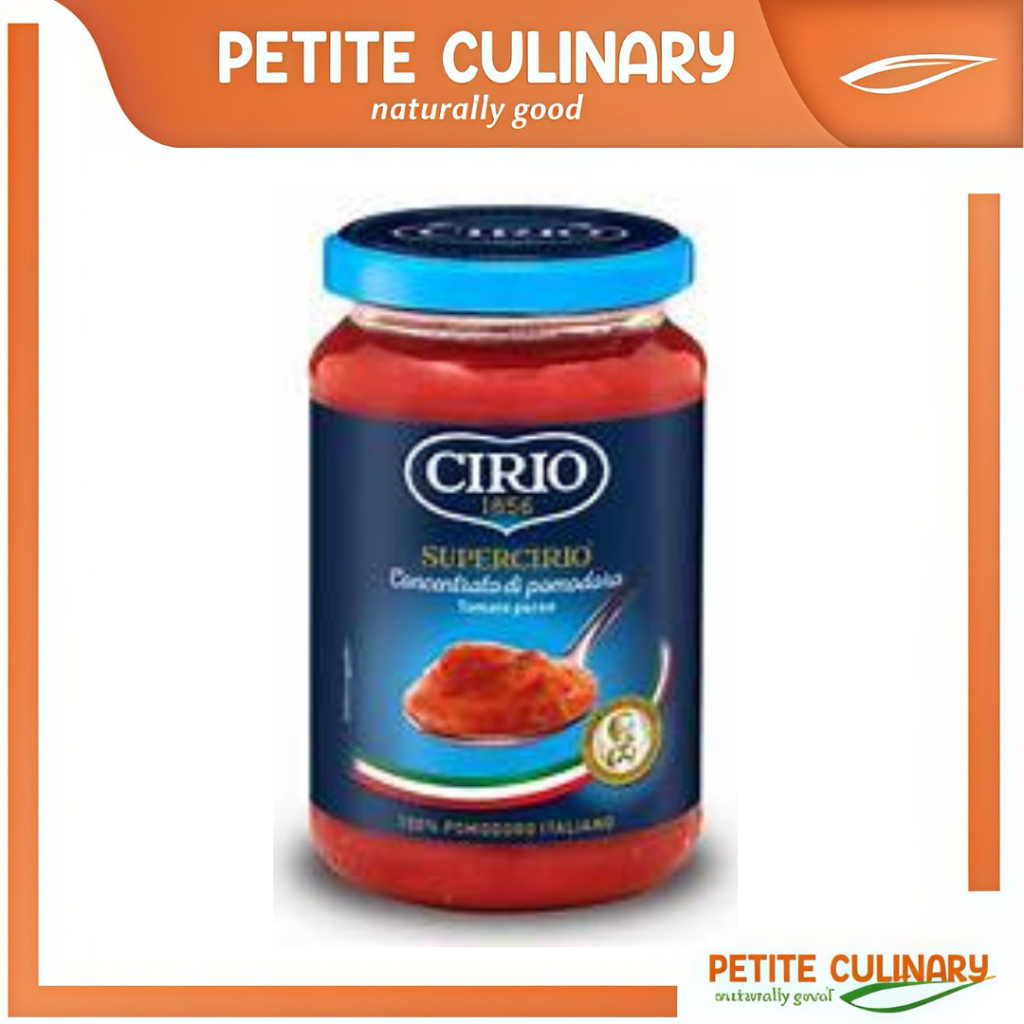 

CIRIO WHOLE PEELED PLUM TOMATO 350 GR -TOMAT KUPAS -SAUS IMPORT