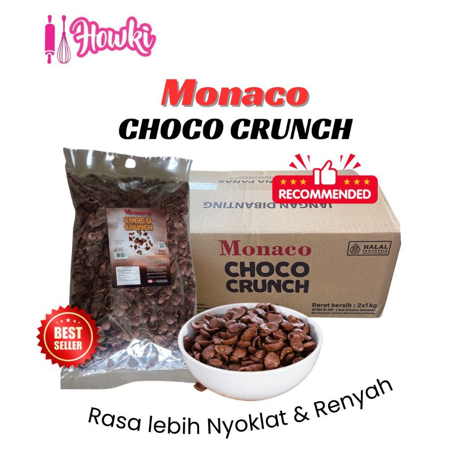 

Monaco Go Krunch 1 Kg Makanan Granola Cereal Menu Sarapan Sereal Coklat