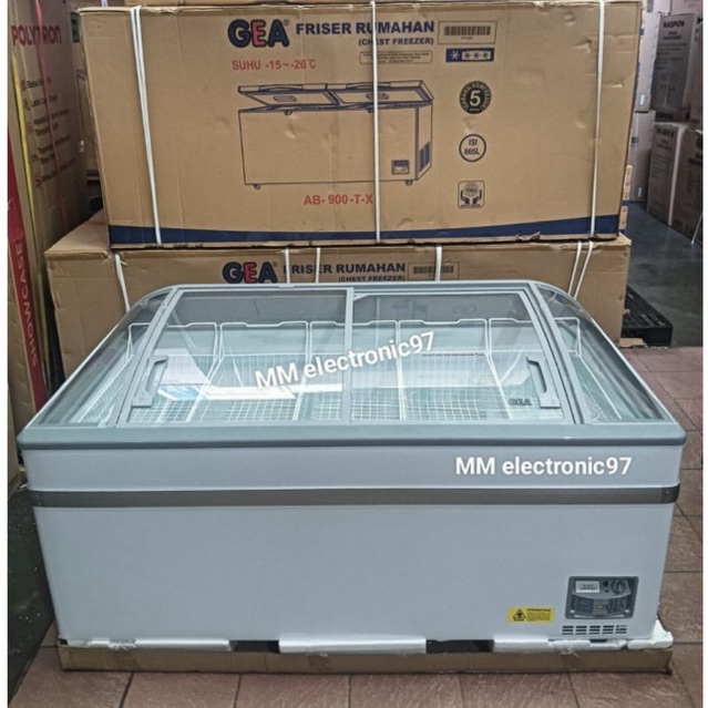 Chest freezer sliding kaca GEA 600 ltr SD-600BY SD-600-BY