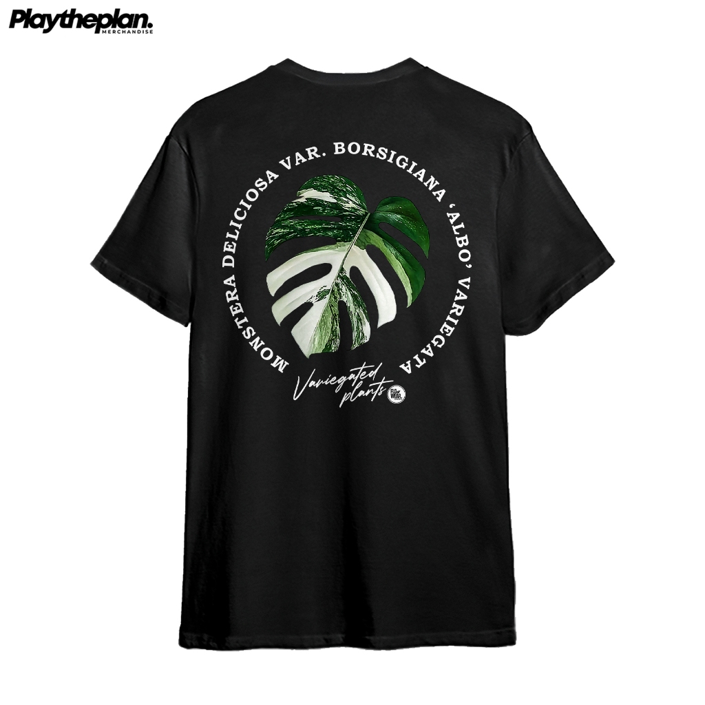 T-shirt / Kaos Tanaman Hias MONSTERA DELICIOSA VARIEGATED - BORSIGIANA ALBO