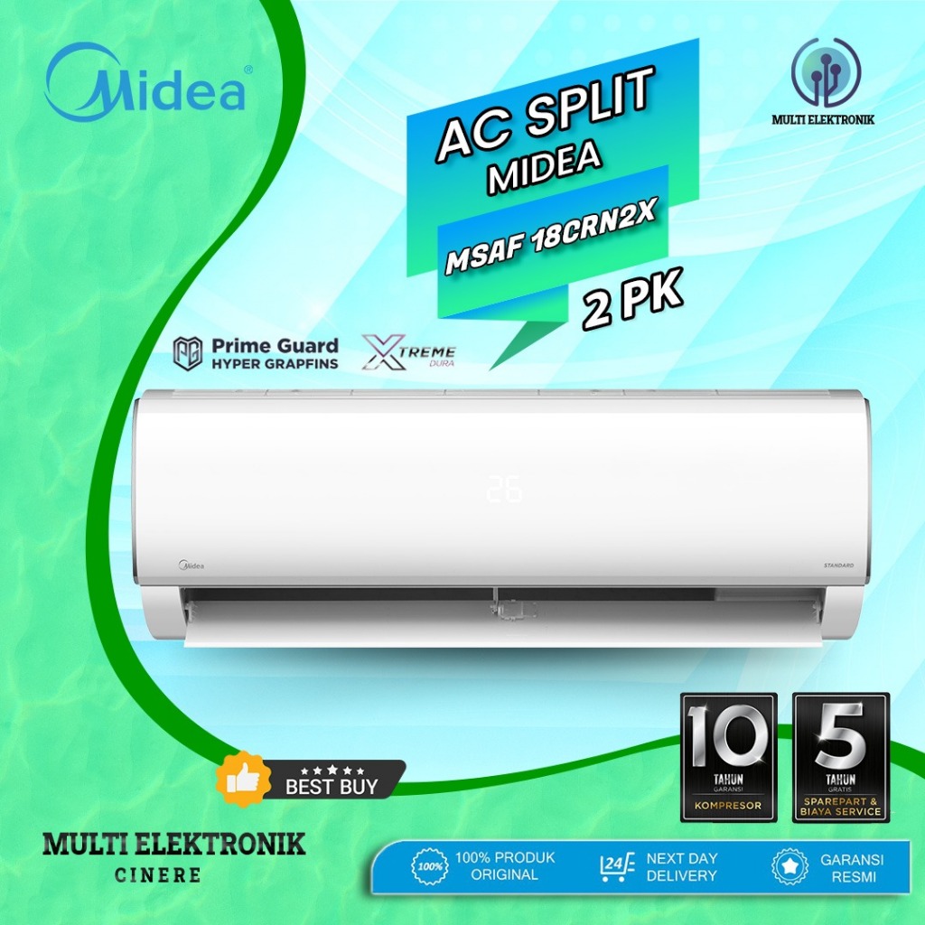 AC Split Standart 2 PK MIDEA MSAF-18CRN/MSAF 18 CRN