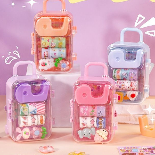 

Cute Cartoon Washi Tape Mini Set Journal Stickers