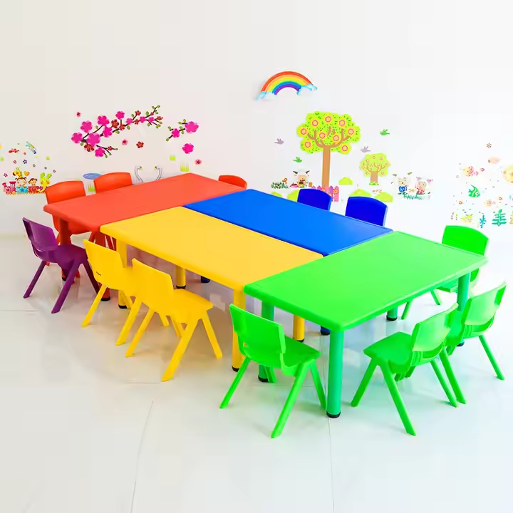 Meja Belajar Anak Persegi Panjang / Meja PAUD TK Berkualitas / Rectangular Table Square Table