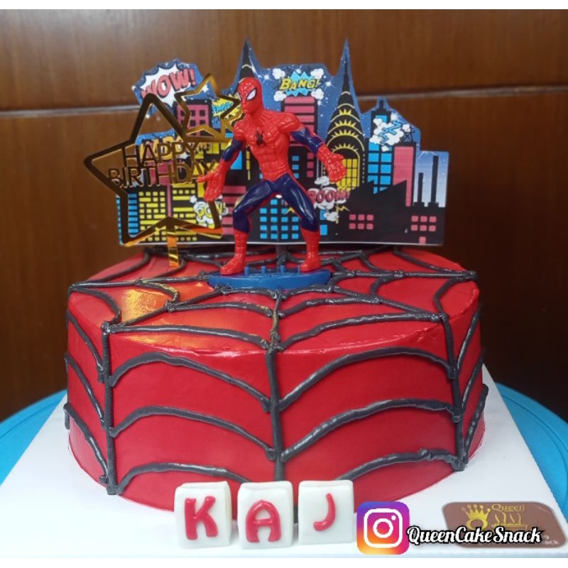 

Kue Spiderman Cake Ultah Tangsel Serpong BSD Tangerang Selatan