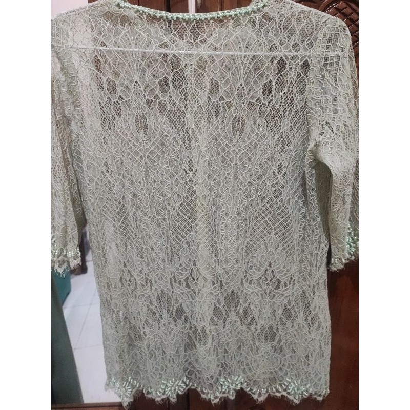 Outer brukat Sage Green