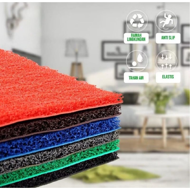 Keset Karpet Pvc Mie Bihun 40 x 60 | Keset Bihun PVC | Keset Mie | Keset Kamar mandi