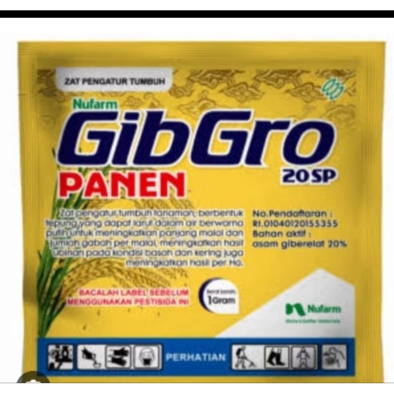 ZPT GIBGRO PANEN 20SP 1.5gr. untuk pengisian padi