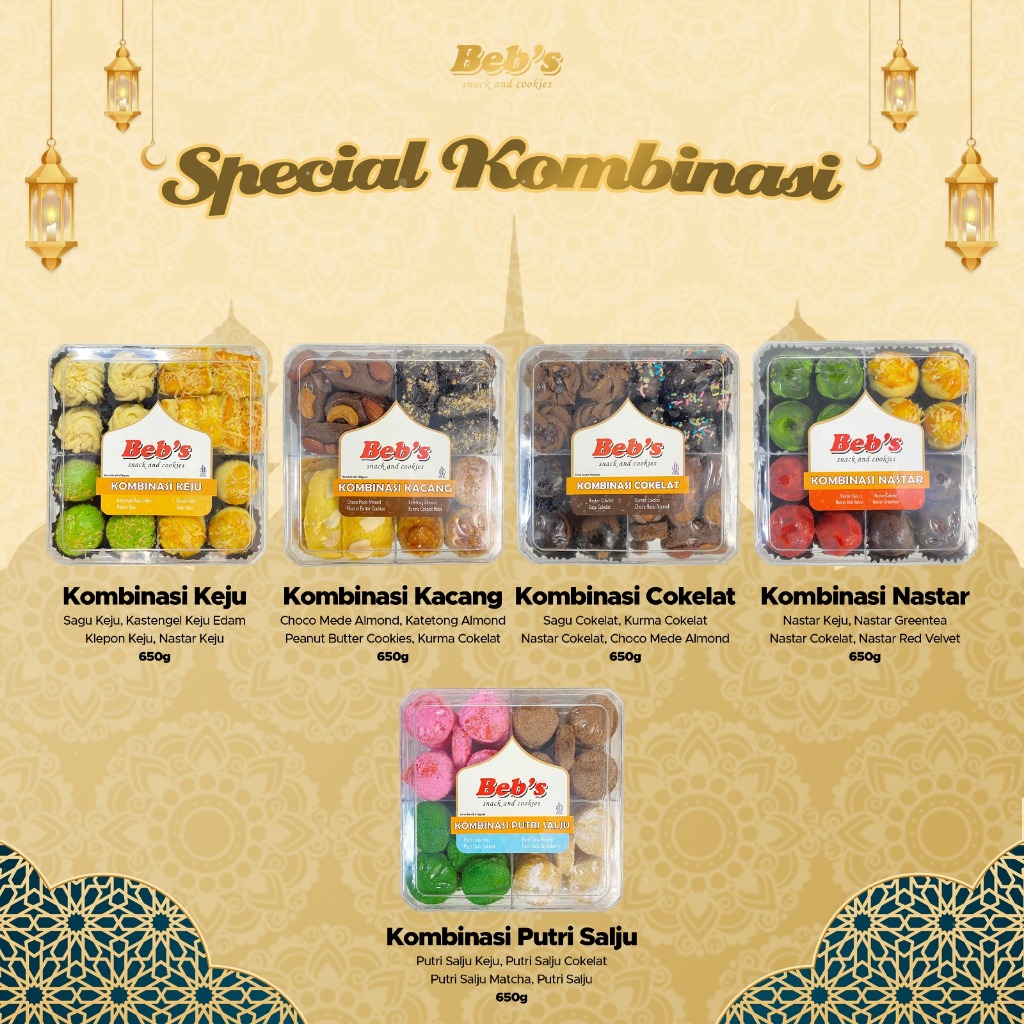 

Kue Kombinasi Spesial | Paket Gift Lengkap Kue Kering Hari Raya Favorite