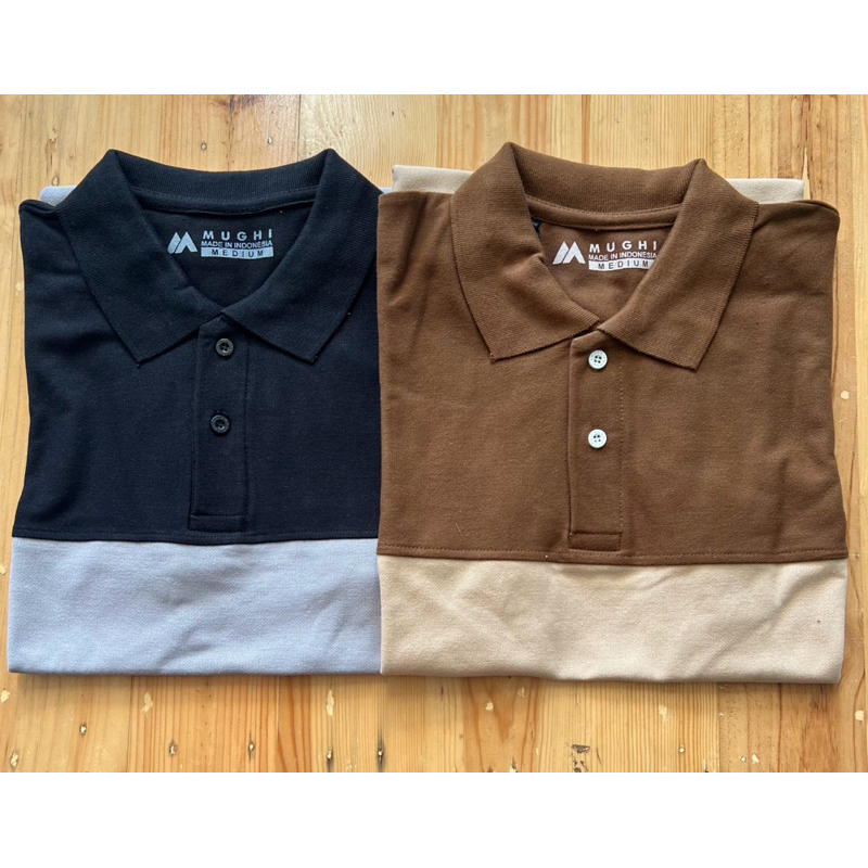 Kaos Kerah Pria Kombinasi 2 Warna Kaos Polo Pria Kombinasi 2 Warna