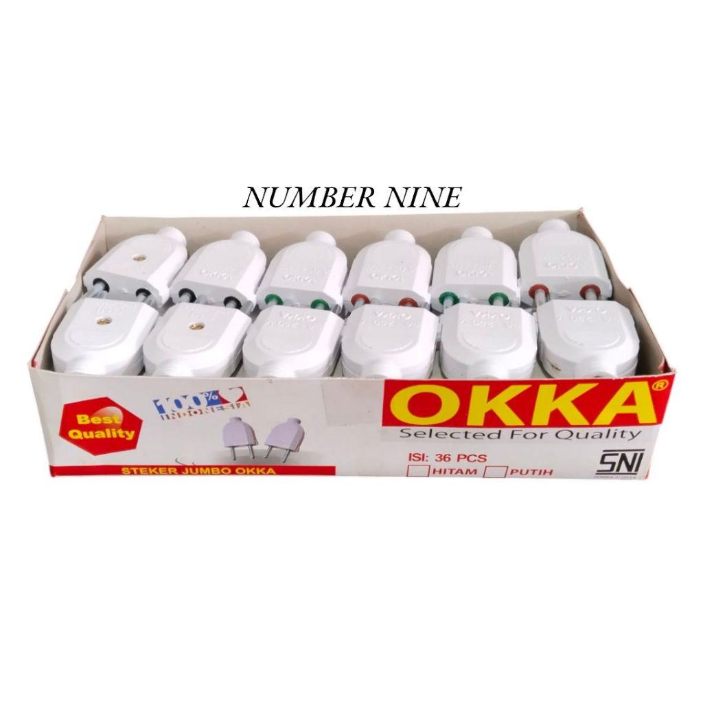 (Paket Isi 36) OKKA Steker Gepeng Jumbo / Steker Jumbo