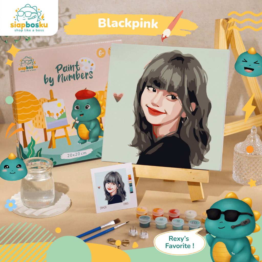

Tk1- Siap Bosku Paint By Number Kanvas Lukis 20X20 Cm Blackpink Diy Lukisan Estetik Anti Gadget