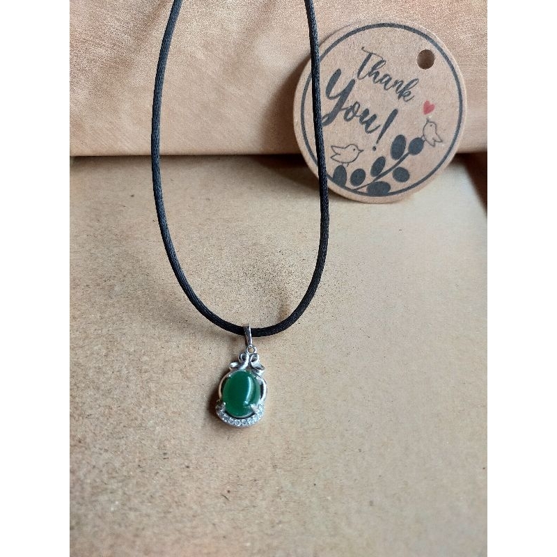 Liontin Batu Alam Asli Giok Aceh