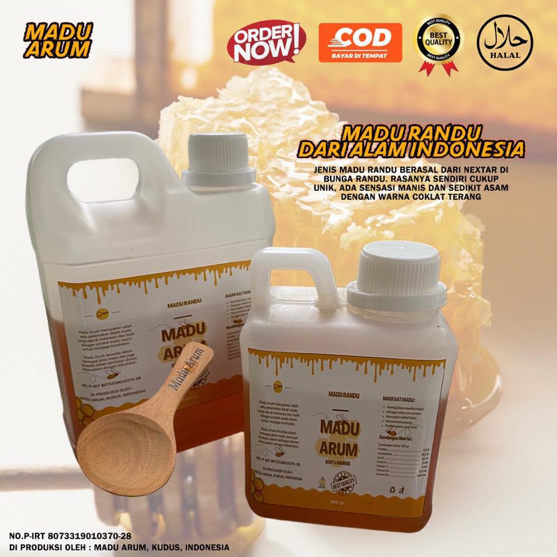 

MADU RANDU 100% MURNI ORIGINAL DARI MADU ARUM KUDUS
