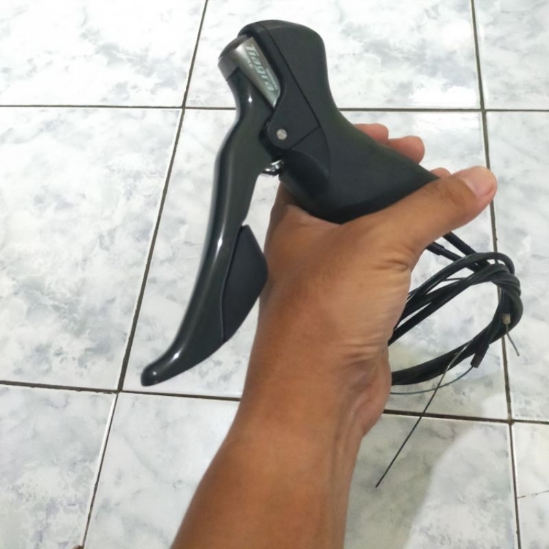 Brifter Kiri Shimano Tiagra 3 Speed 4703 untuk crank Triple cocok Buat sepeda Gravel Touring Hybrid 