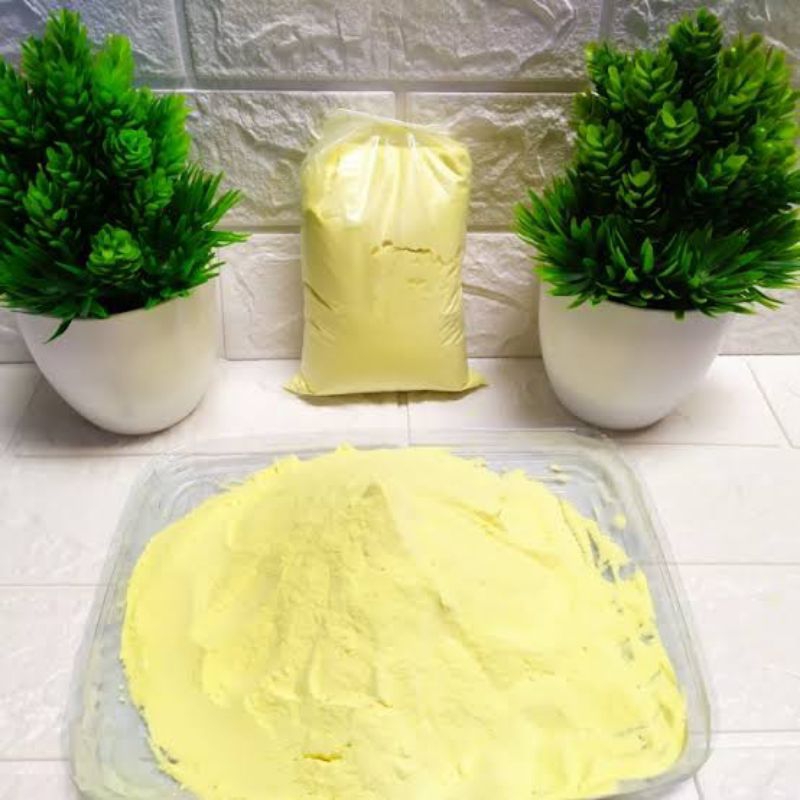 1kg Bubuk Sulfur Belerang Asli Super Halus Serbuk Belerang Bubuk Sulfur  Kuning Powder - Serbuk Bele