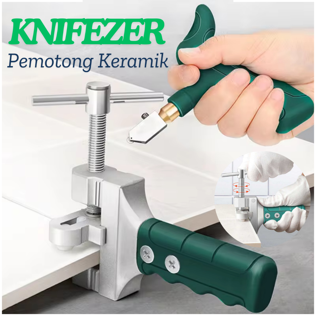 BARU KNIFEZER Alat Pemotong Keramik dan Granit Manual Pemotong Tehel Pemotong Kaca