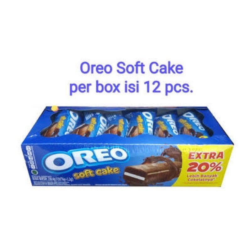 

Oreo Soft Cake Bolu Coklat 16 gr -1 Box Isi 12 pcs