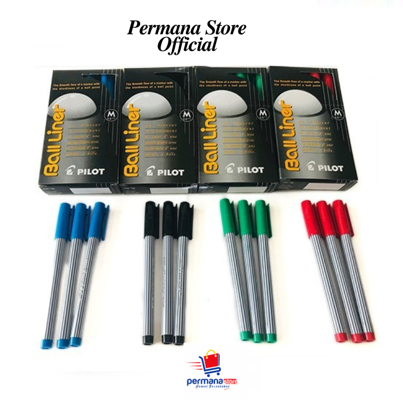 

Pulpen Pilot Balliner/Ballpoint 0.8mm ( PACK )
