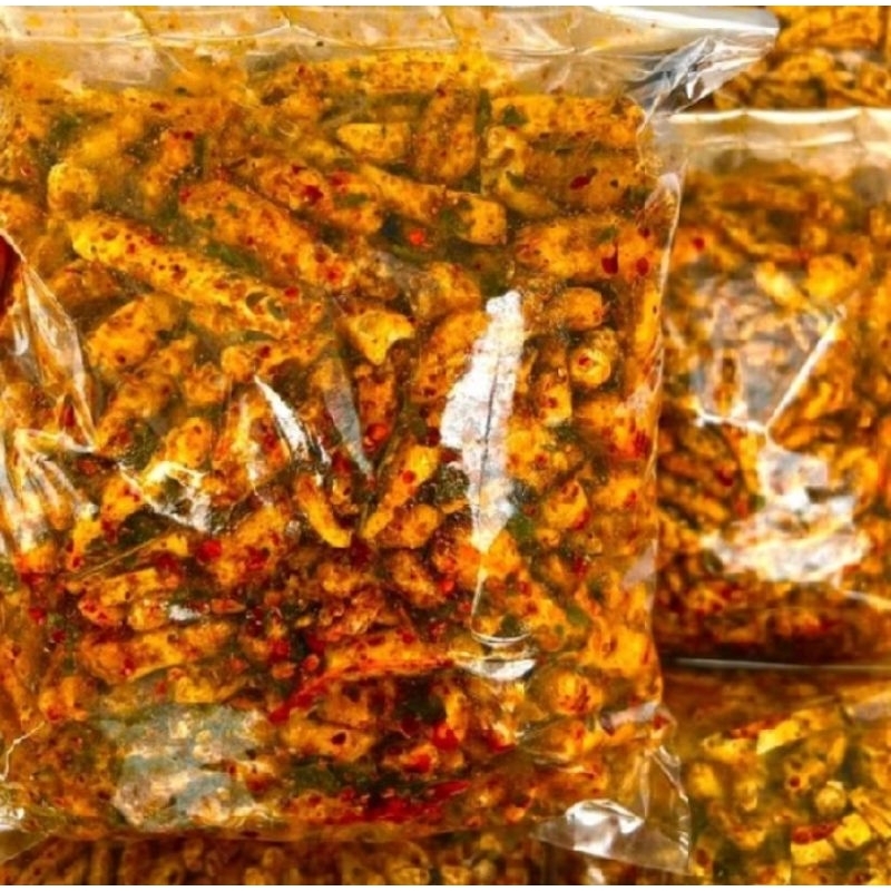 

1/4 basreng pedas daun jeruk bumbu melimpah