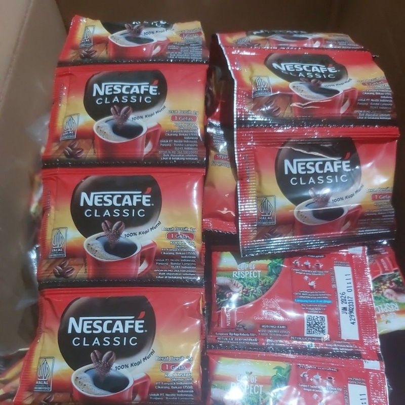 

nescafe classic sachet 2gr isi 10 sachet