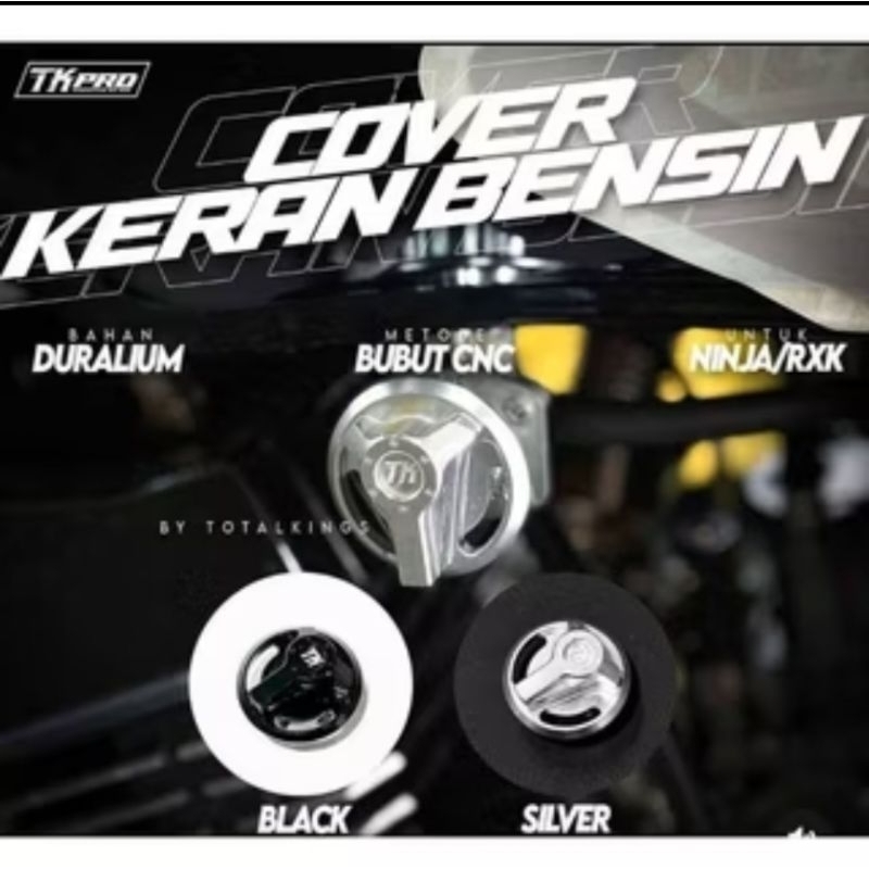 COVER KERAN BENSIN HITAM SILVER RX KING RXS NINJA TK PRO ORIGINAL | UNTIRAN PUTERAN KRAN COVER KERAN