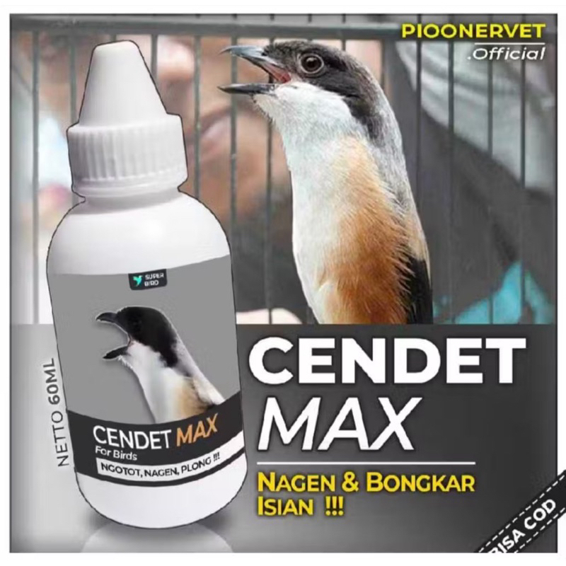 Vitamin Burung Cendet CENDET MAX Obat Vitamin Penggacor Burung Cendet Kicau Merangsang Bunyi Ngotot 