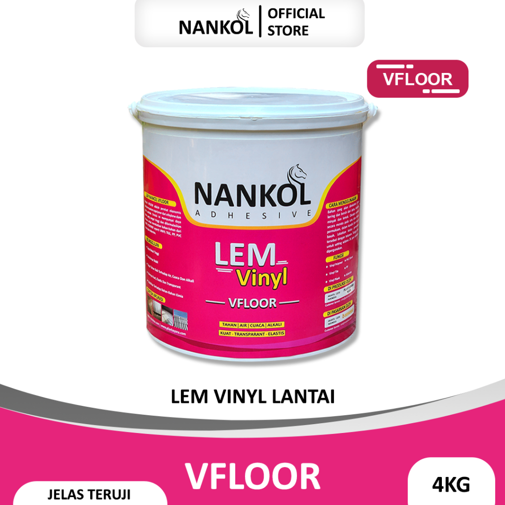 

Nankol VFLOOR 4KG - Lem Vinyl Lantai Waterbase