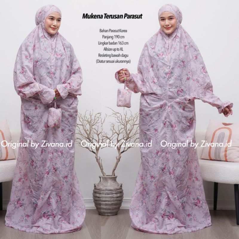 MUKENA TRAVELING PARASUT TERUSAN / LANGSUNGAN