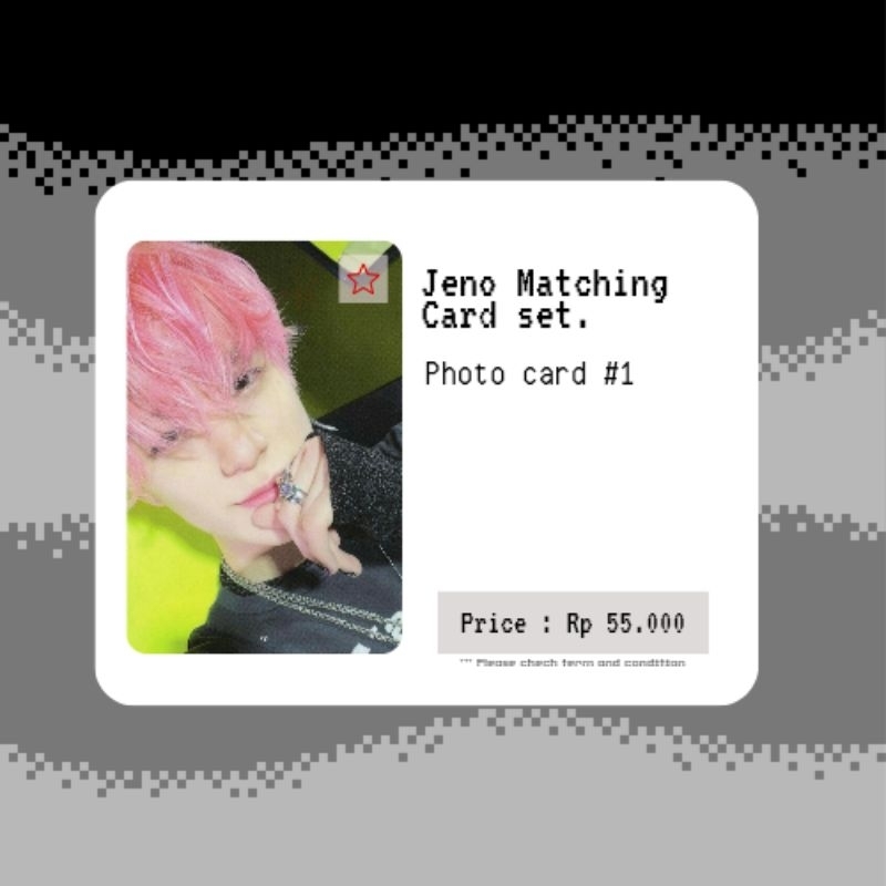 Jeno Matching Card Set Photocard PC