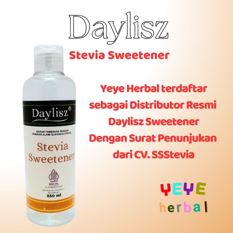 

Daylisz Stevia Sweetener 250 ml