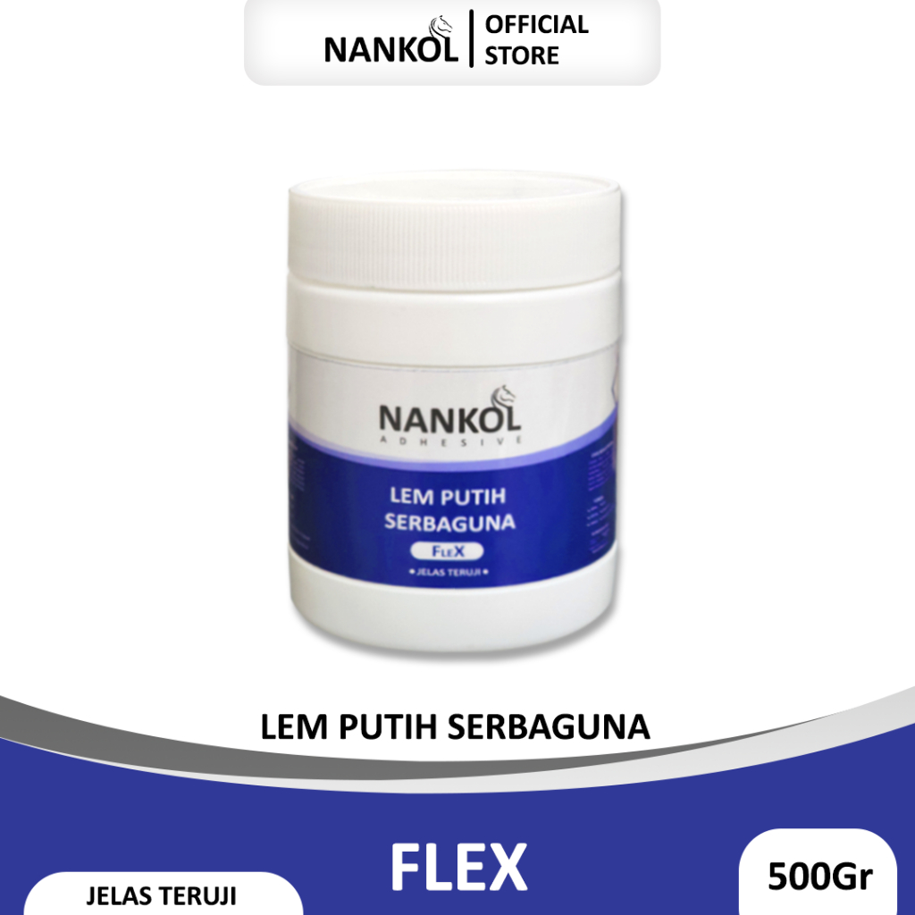 

Nankol Flex 500Gr - Lem Putih Serbaguna PVAc