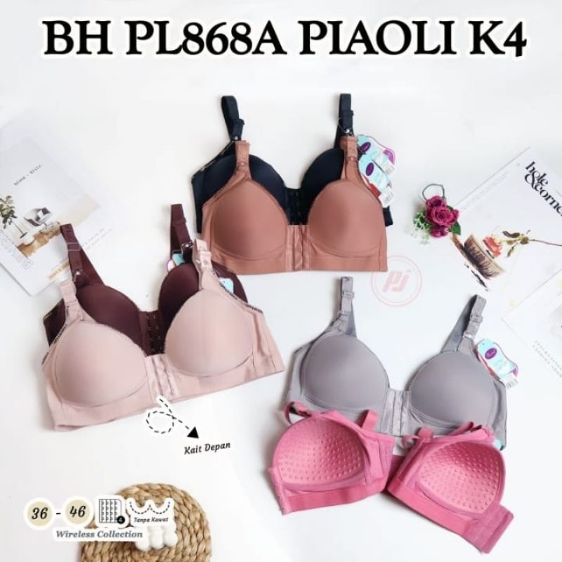 Bra Kancing Depan Busa,Tanpa Kawat,Tali Lebar Yang Kuat...