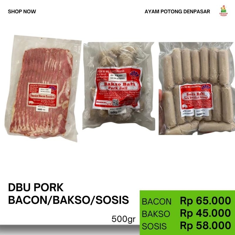 

PORK BACON PREMIUM, DAGING BABI SLICE