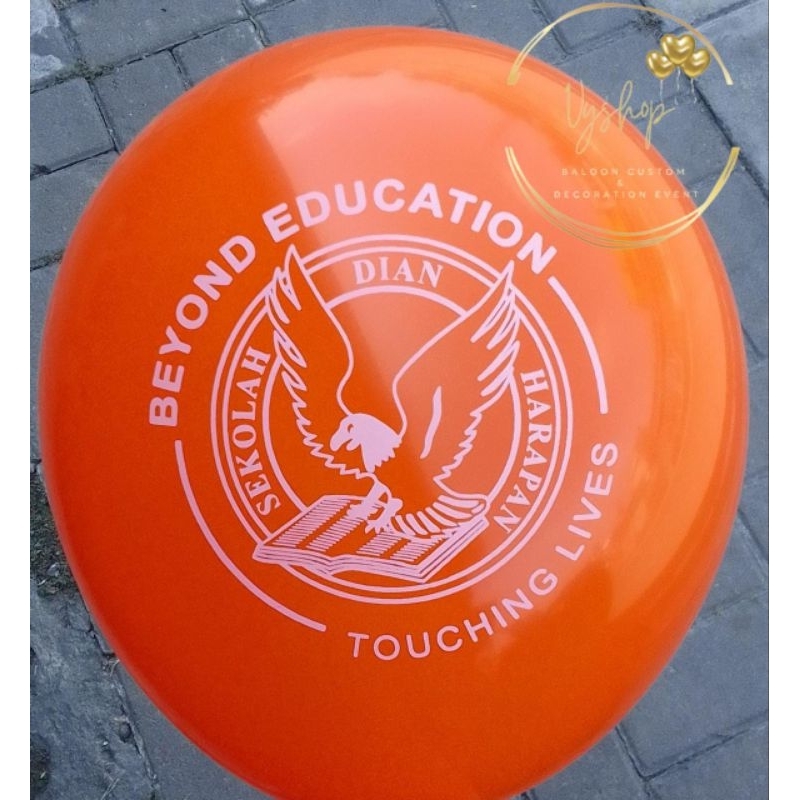 Printing Balon Sablon Custom  free stick cup