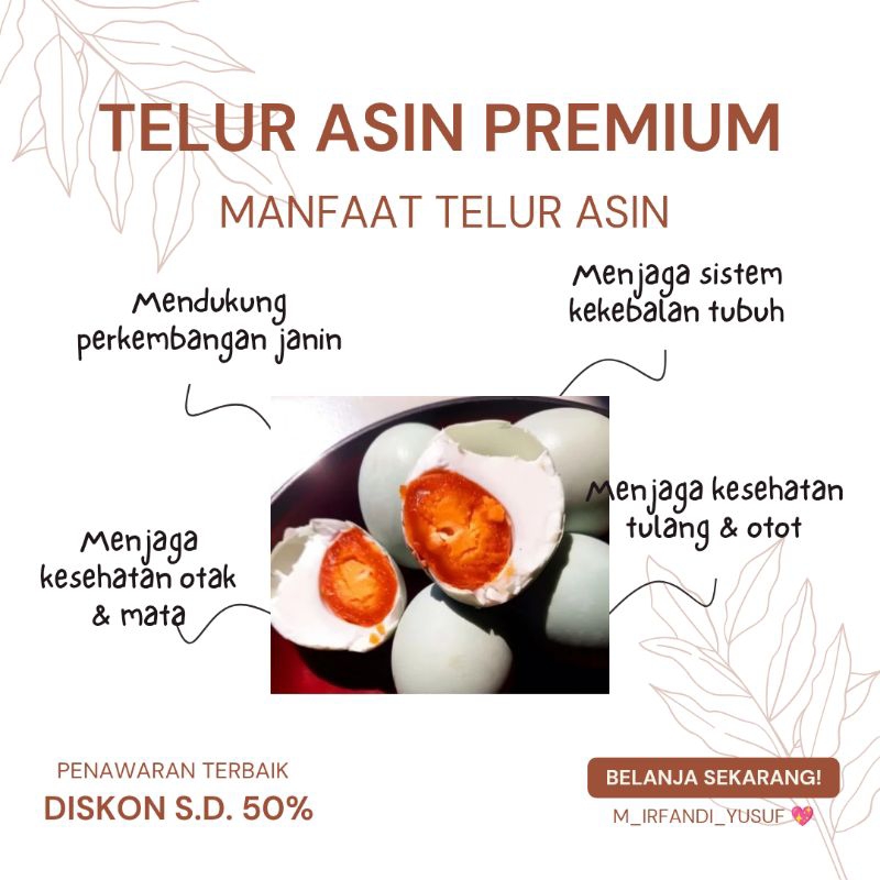 

Telur Asin Premium Khas Brebes