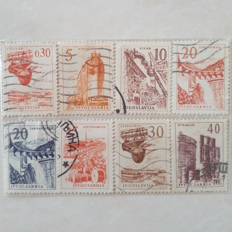 

Perangko Yugoslavia Engineering and Architecture Tahun 1959 set 8pcs
