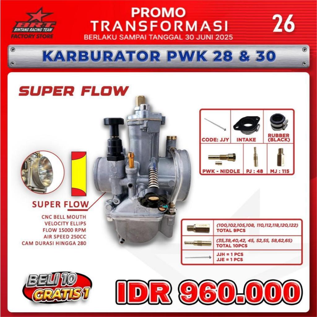 BRT KARBURATOR KARBU  PE 28 & PE 30 SUPER FLOW - PE 30