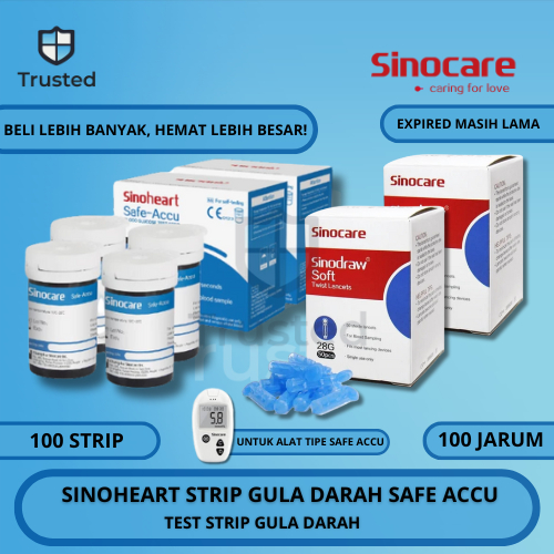 Sinoheart Strip Gula Darah Sinocare Strip Gula Darah Stik Gula Sinoheart Accu JunDW