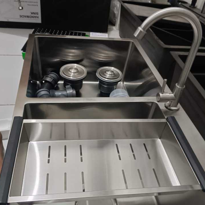 BAK CUCI PIRING /BCP FULL SET STAINLESS SUS304 SINGLE UK 82CMX45CM TERLARIS