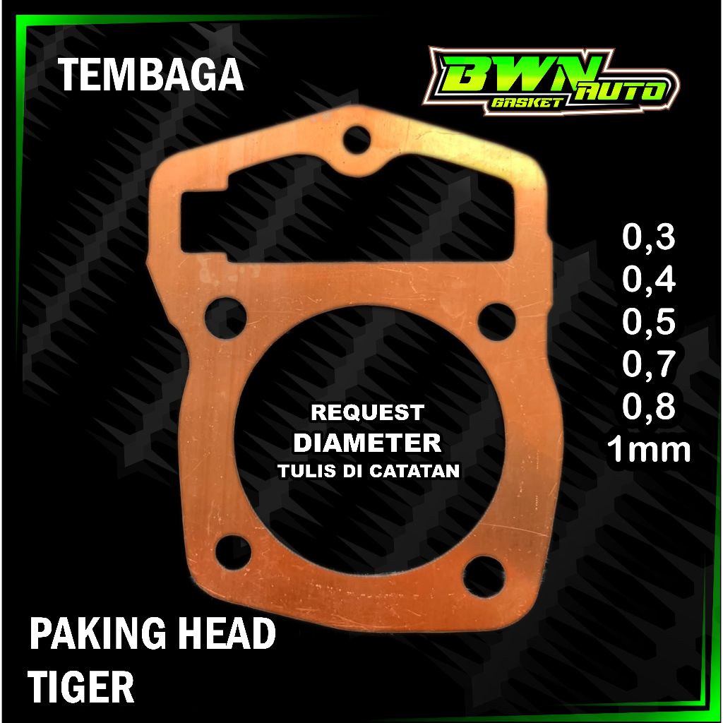 Paking Head TIGER Tembaga / Packing Perpak Gasket Honda Tiger Custom STD BWN GASKET