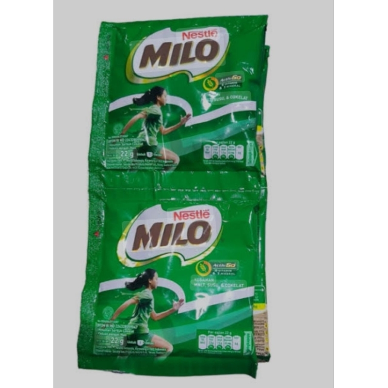 

milo sachet activ go 1renceng isi 10 pcx 22gram...