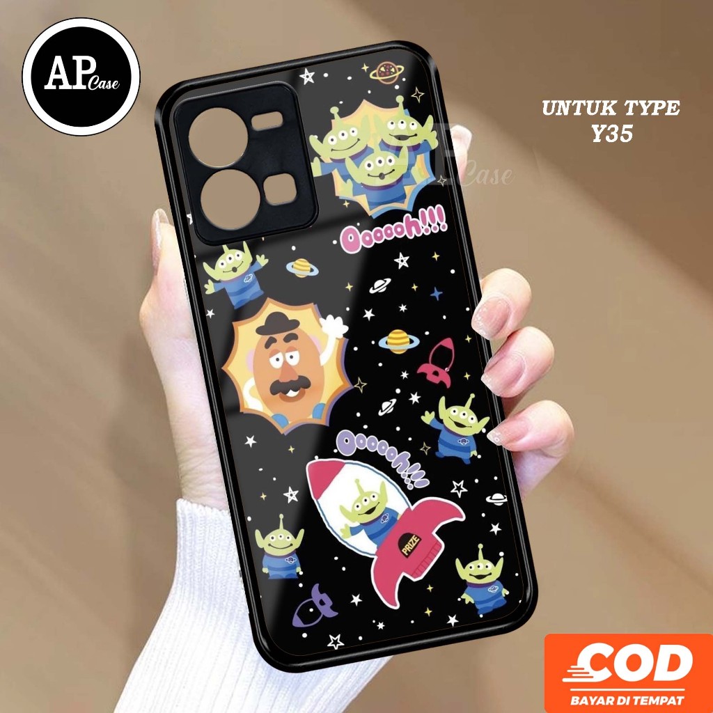 Case VIVO Y35 (MOTIF alien) Ap Case Terbaru softcase dan hardcase glossy - Custom Case - Casing - Ko