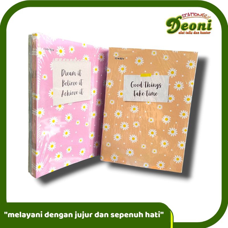 

OKEY Buku Tulis Boxy B5 Flower ( 1 Pak / 10 Buku)