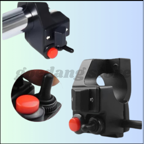 Saklar Kiri Variasi Model SCARLET 3 Tombol Sen Klakson Dim Universal Accesories Motor