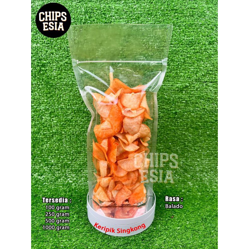 

Keripik Singkong Balado - 100gr - 250gr - Chips Esia