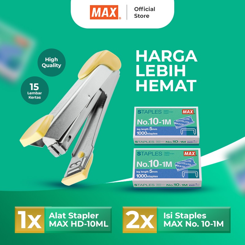 

MAX - Paket Stapler dan Isi Staples Hemat